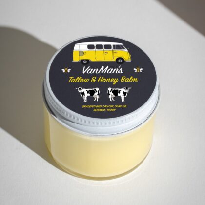 *No Essential Oils* VanMan's Tallow & Honey Face Balm - Classic