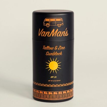 VanMan’s Tallow & Zinc SunBlock - 2 oz